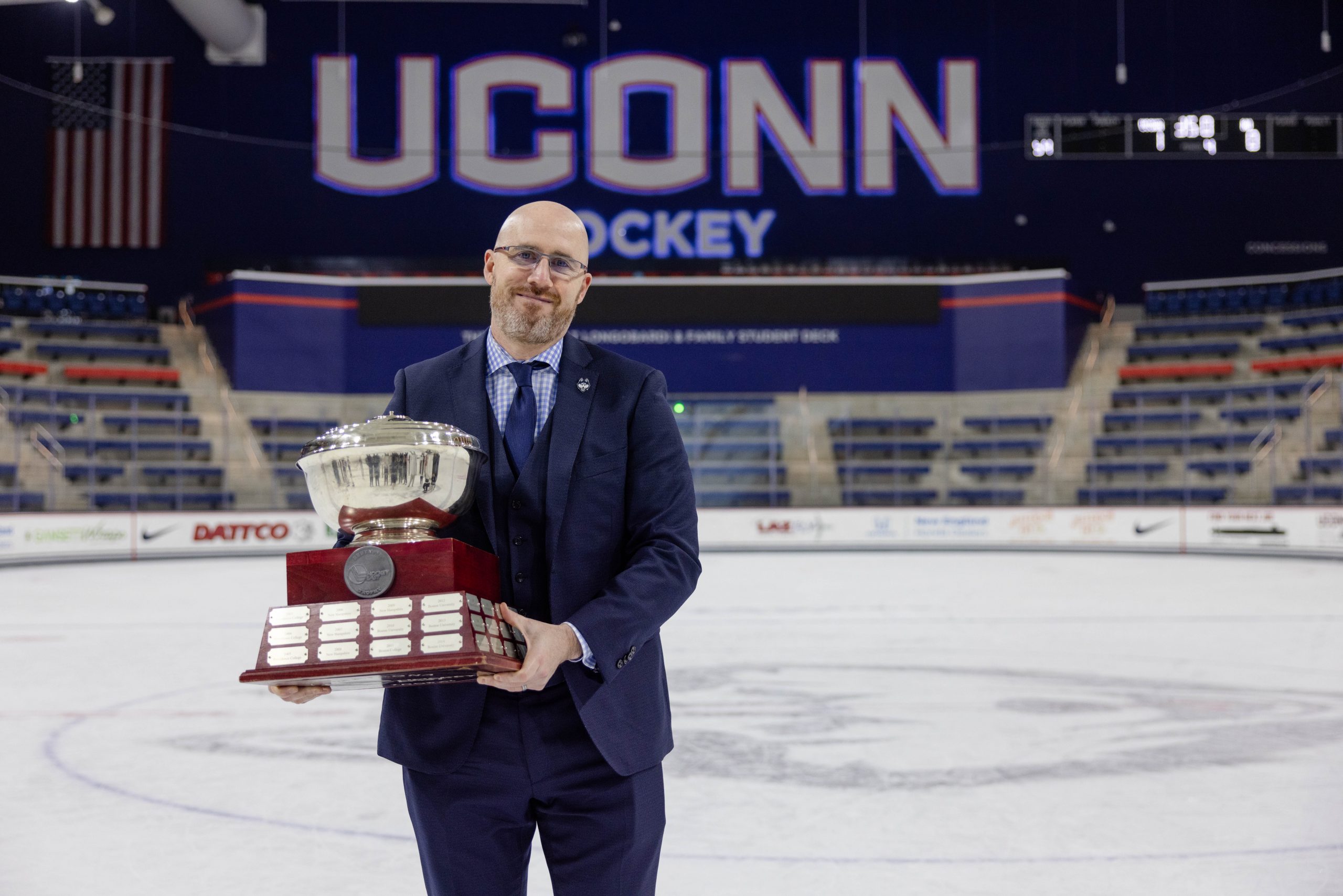 Women's ice hockey coach Chris MacKenzie