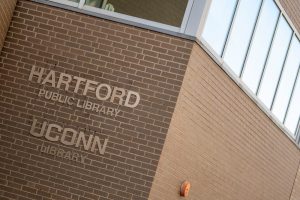 Building exterior of the Hartford Public Library