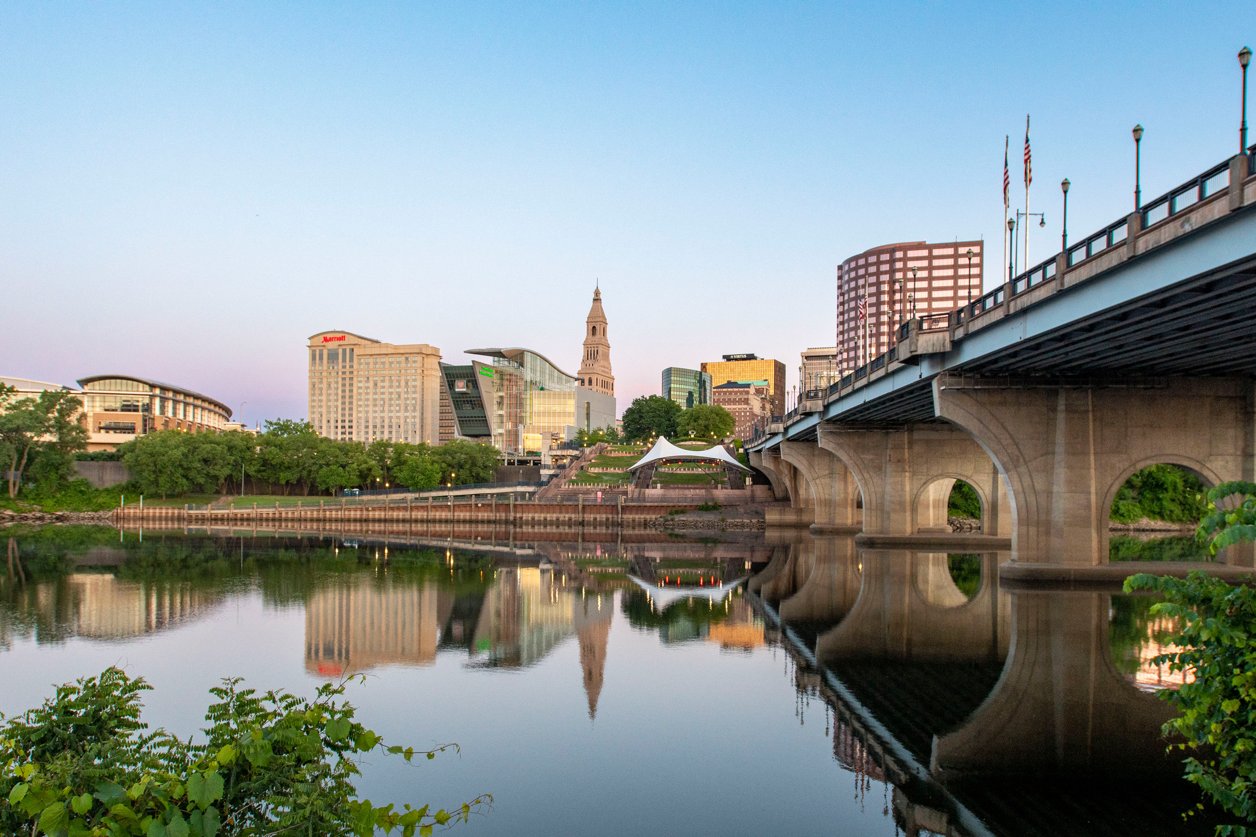 Hartford Skyline just after dawn