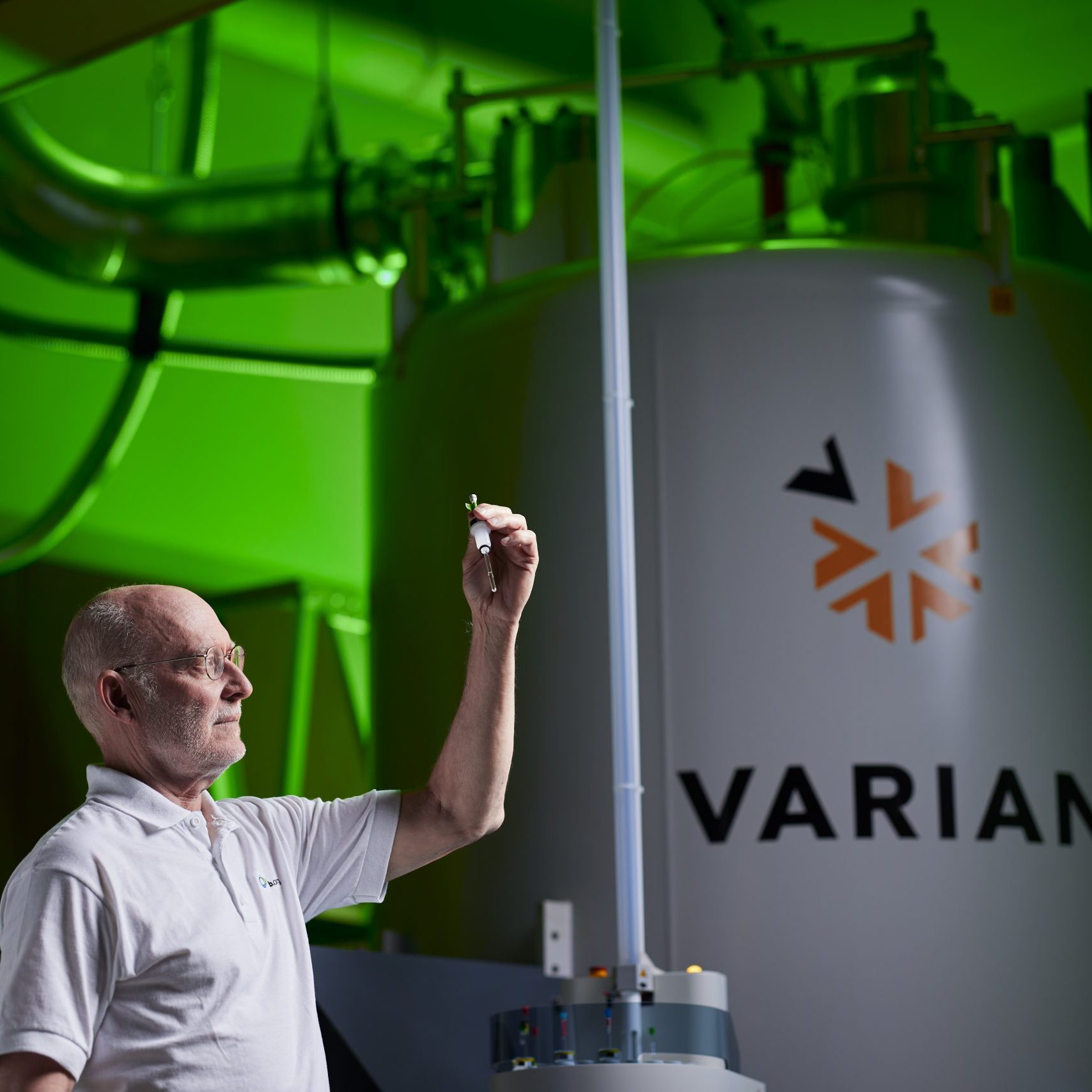Jeff Hoch in his laboratory