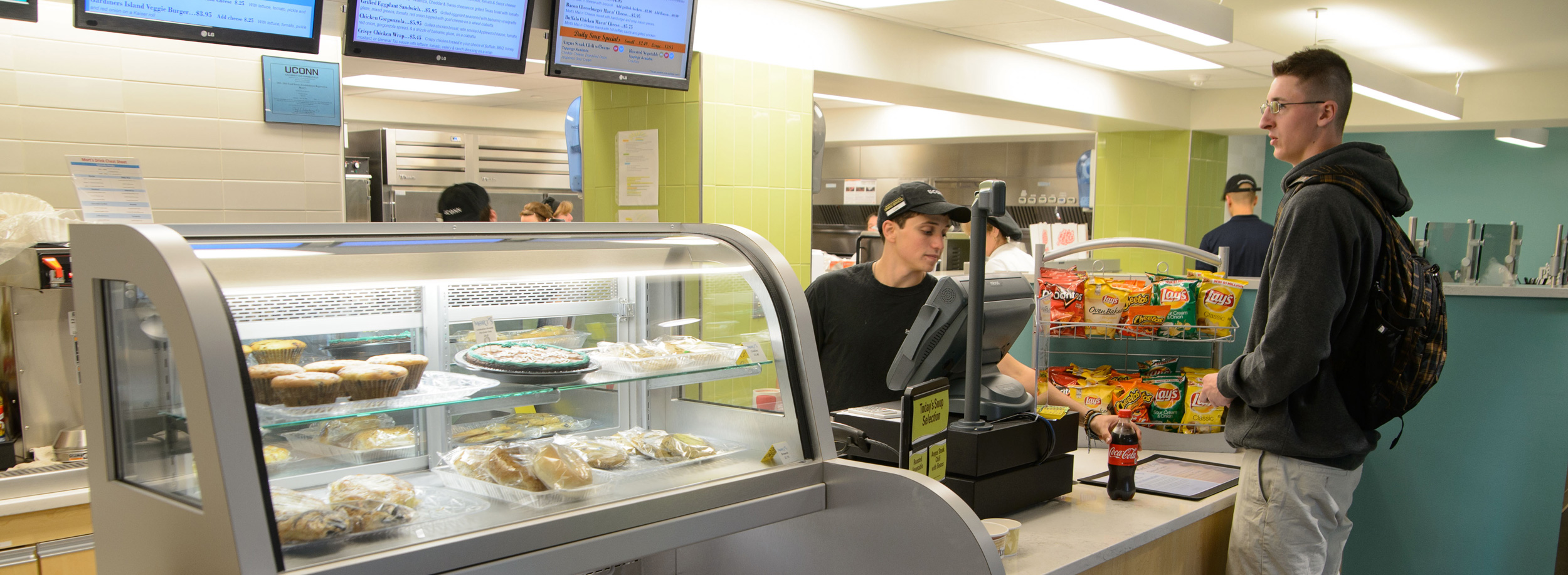 Mort's Cafe dining facility at the Avery Point campus